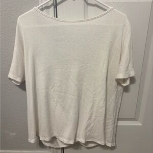 Open Back White Women's Top